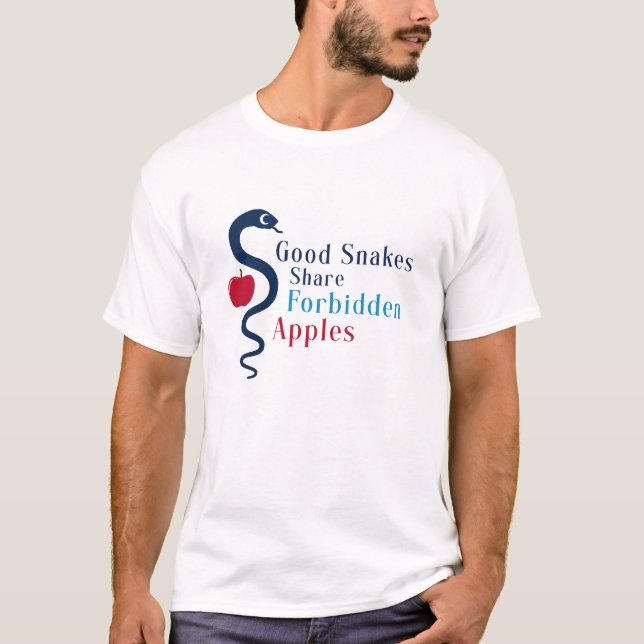 Camiseta Good Snakes Share Forbidden Apples T-Shirt (Anverso)