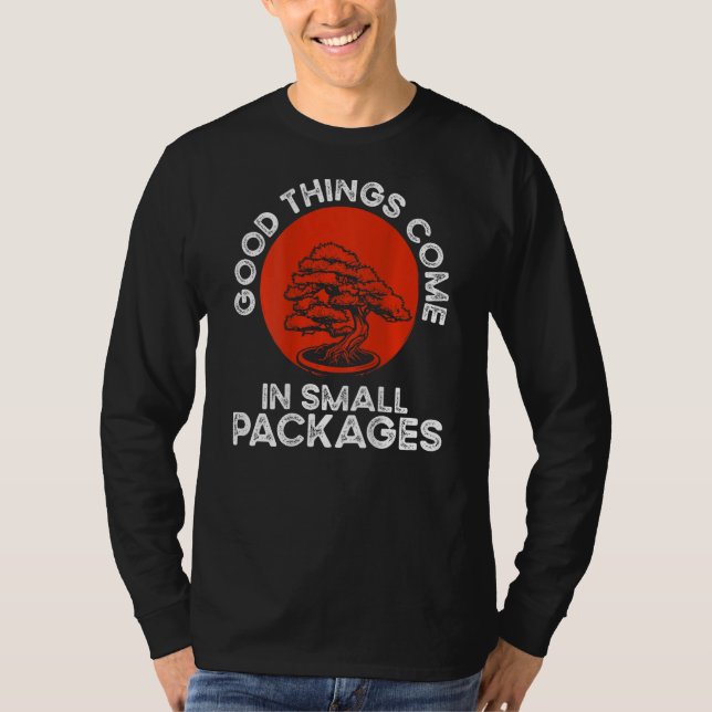 Camiseta Good Things Come In Small Packages Backprint Bonsa (Anverso)