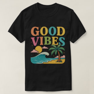 Camiseta GOOD VIBES Glitter Typography