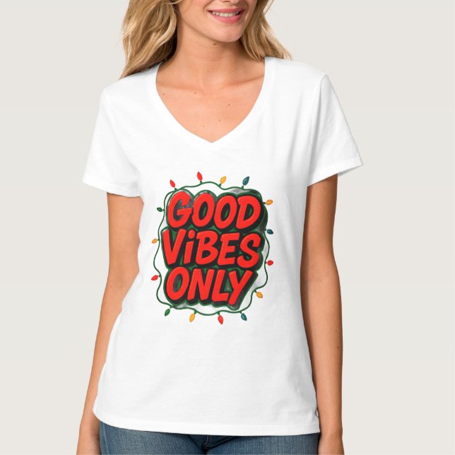 Camiseta Good Vibes Only Graphic (Anverso)