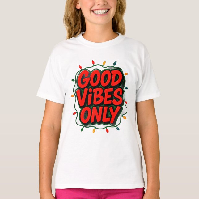 Camiseta Good Vibes Only Graphic (Anverso)