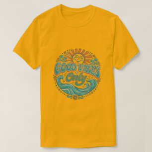 Camiseta Good Vibes Only Retro Sol Tee Positivo