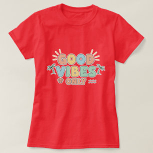 Camiseta Good Vibes Retro Summer Beach Aesthetic Pastel