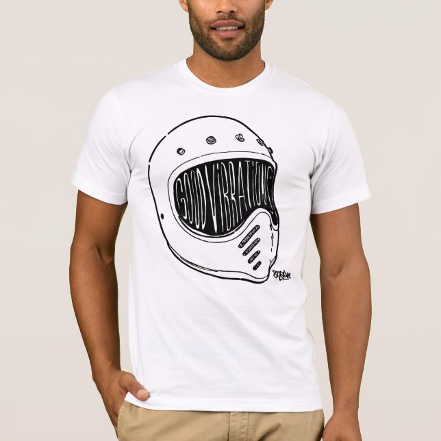 Camiseta Good Vibrations Mº0ne by 8negro. (Anverso)