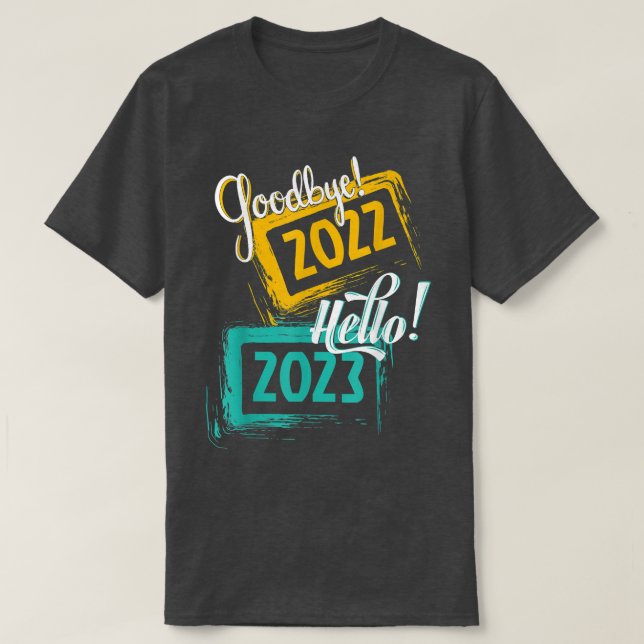Camiseta Goodbye 2022 Hello 2023  Merry New Year Pyjama  (Diseño del anverso)