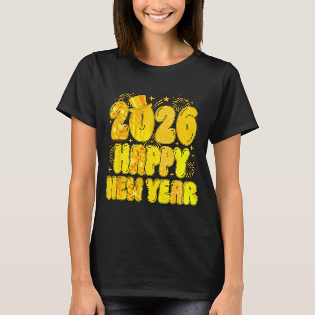 Camiseta Goodbye 2025 Happy New Year 2026 Women Girl Kids  (Anverso)