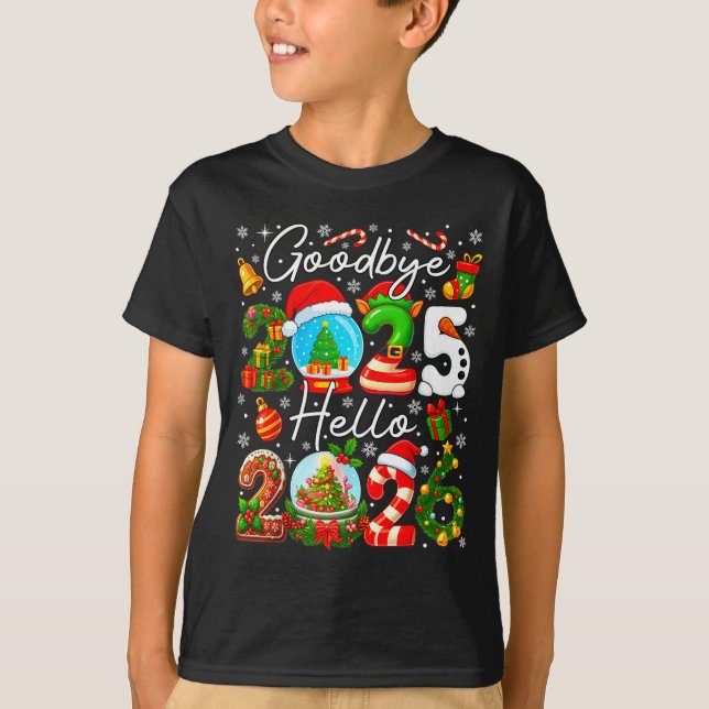 Camiseta Goodbye 2025 Hello 2026 Happy New Year's Eve Chris (Anverso)