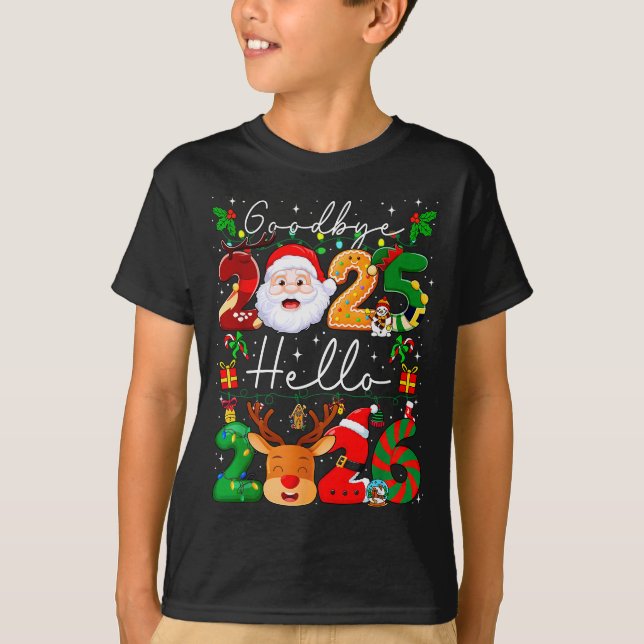 Camiseta Goodbye 2025 Hello 2026 Happy New Year's Eve Chris (Anverso)