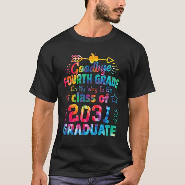 Camiseta Goodbye 4th Grade Class of 2031 Grad Hello 5th gra (Anverso)