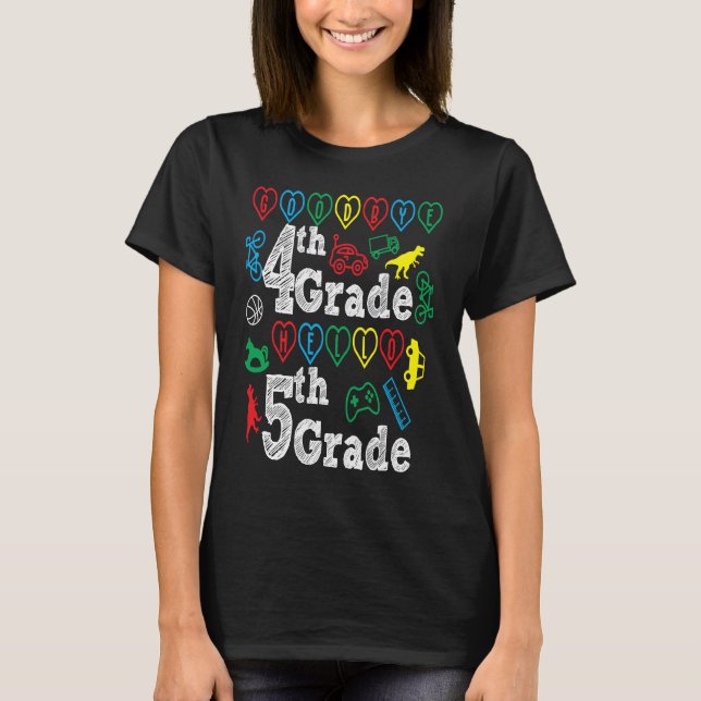 Camiseta Goodbye 4th Grade Hello 5th Grade Back To School S (Anverso)