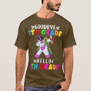Camiseta Goodbye 7th Grade Hello 8th Grade Unicorn 2022 Gra