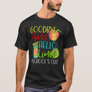 Camiseta Goodbye Apples Hello Limes School s Out Apples Su