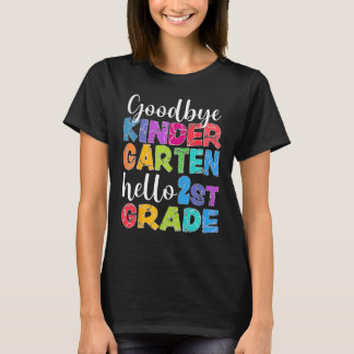 Camiseta Goodbye Kindergarten Hello Second Grade Graduation