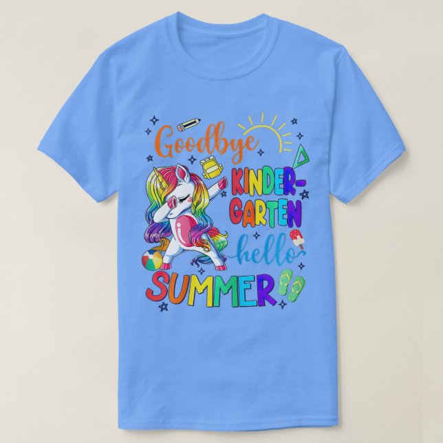 Camiseta Goodbye Kindergarten Hello Summer 2022 Graduation  (Diseño del anverso)