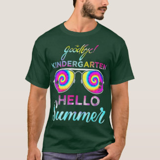 Camiseta Goodbye Kindergarten Hello Summer Last Day Of Scho