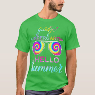 Camiseta Goodbye Kindergarten Hello Summer Last Day Of Scho