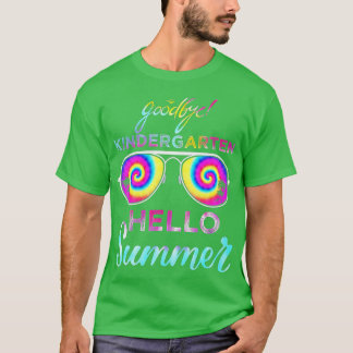 Camiseta Goodbye Kindergarten Hello Summer Last Day Of Scho