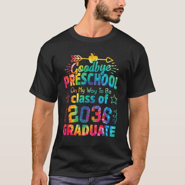 Camiseta Goodbye Preschool Class of 2036 Grad Hello Kinderg (Anverso)