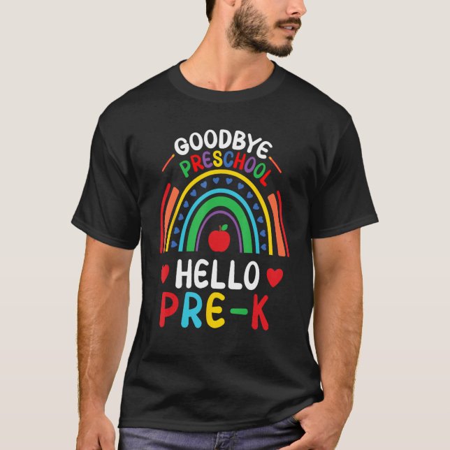 Camiseta Goodbye Preschool Hello Pre K Graduation Back to S (Anverso)