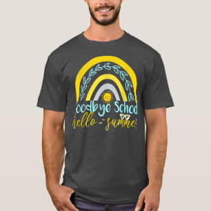 Camiseta Goodbye school hello summer end day of school teac