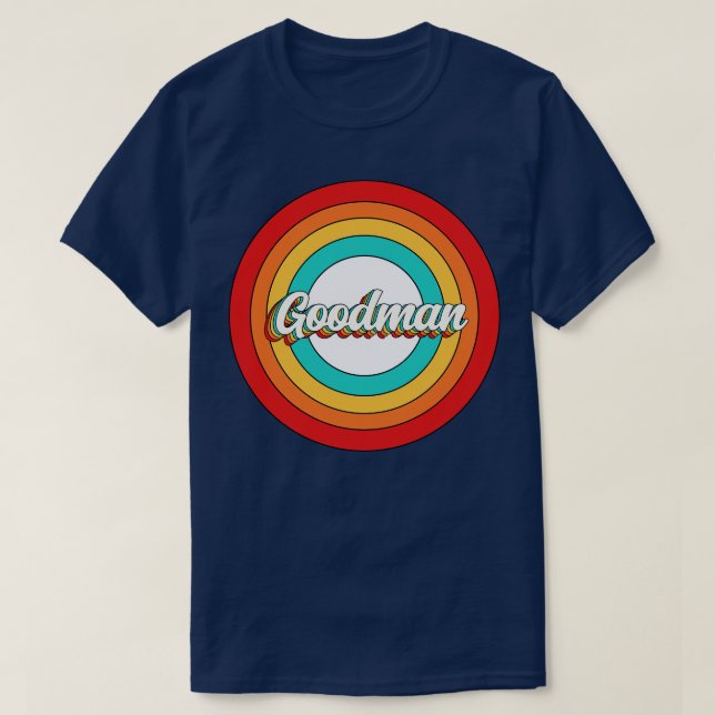 Camiseta Goodman Name Shirt Vintage Goodman Circle (Diseño del anverso)