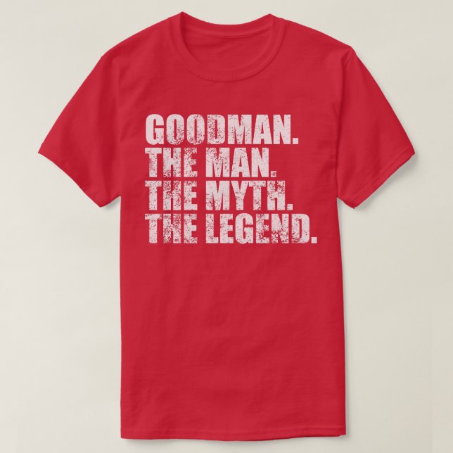 Camiseta GoodmanGoodman Familia Goodman apellido Goodman (Diseño del anverso)