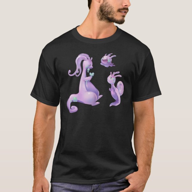 Camiseta Goodra, Sliggoo, Pegatina Goomy (Anverso)