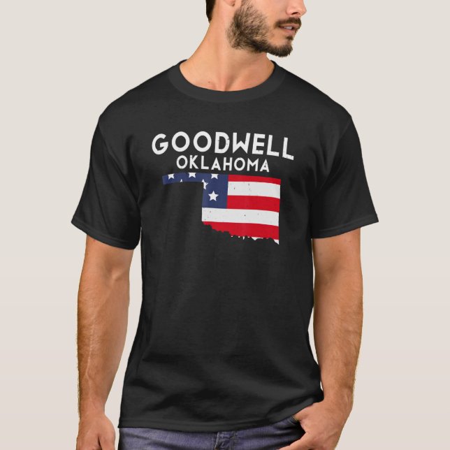 Camiseta Goodwell USA State America Travel Oklahoman (Anverso)