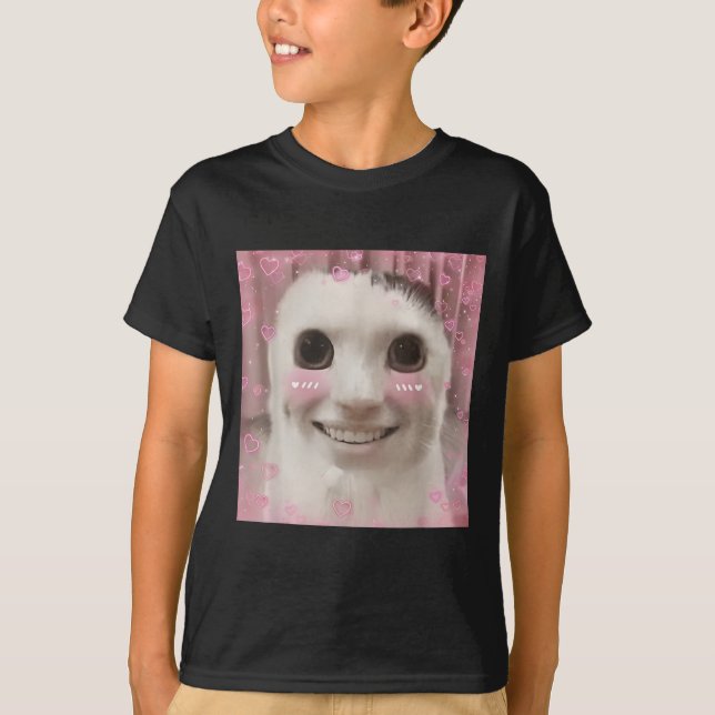 Camiseta Goofy Ahh Cat Meme Dank Maldito Extraño Cringey B (Anverso)