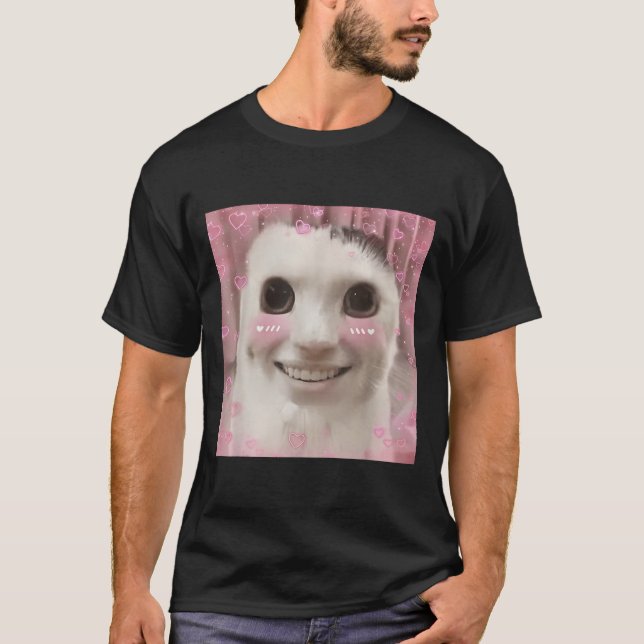 Camiseta Goofy Ahh Cat Meme Dank Maldito Extraño Cringey B (Anverso)