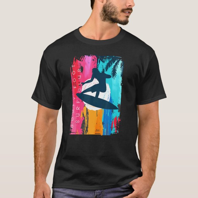 Camiseta Goofy Foot Surf Club Beach Sunset Living Salon (Anverso)