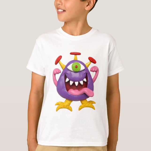Camiseta Goofy Purple Monstruo (Anverso)