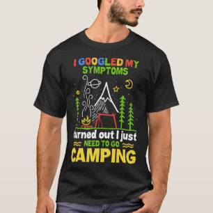 Camiseta Googled mis síntomas me resulté apenas necesito ir