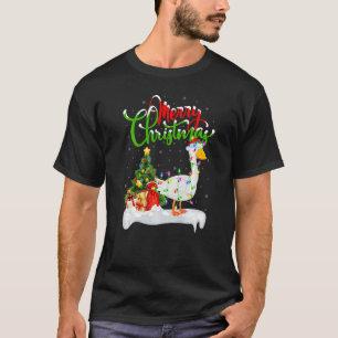 Camiseta Goose Bird Xmas Decoraciones Navidades de Santa Go