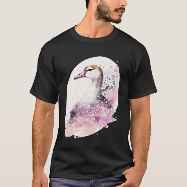 Camiseta Goose Cherry Blossom Japanese Sakura Goose (Anverso)