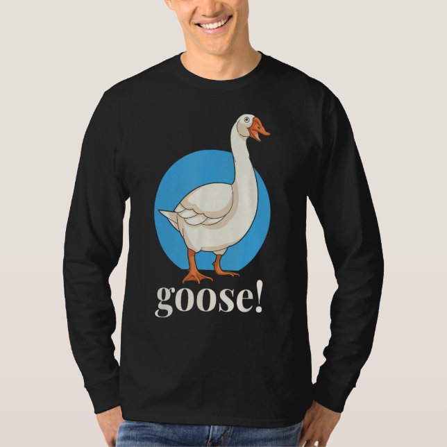 Camiseta ¡Goose! Gracioso meme disfraz Pájaros de oca Honk  (Anverso)