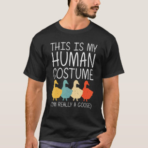 Camiseta Goose Halloween Human Costume Waterfowe Animal Eas