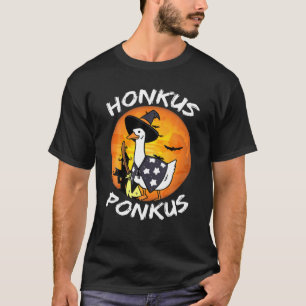 Camiseta Goose Halloween Witch Gorra Costume Honkus Ponkus