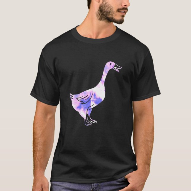 Camiseta Goose mascota de la estética de vaporwave de los a (Anverso)
