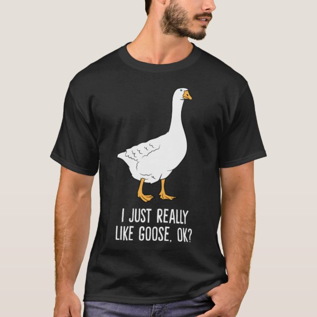 Camiseta Goose, me gusta mucho el labrador de oca mamá labr (Anverso)