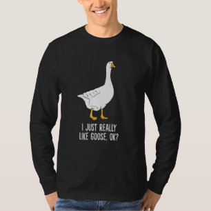 Camiseta Goose Me Gusta Realmente Los Pájaros De Ganso