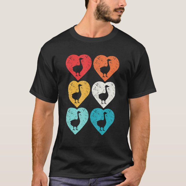 Camiseta Goose Retro 80 Pop Heart (Anverso)