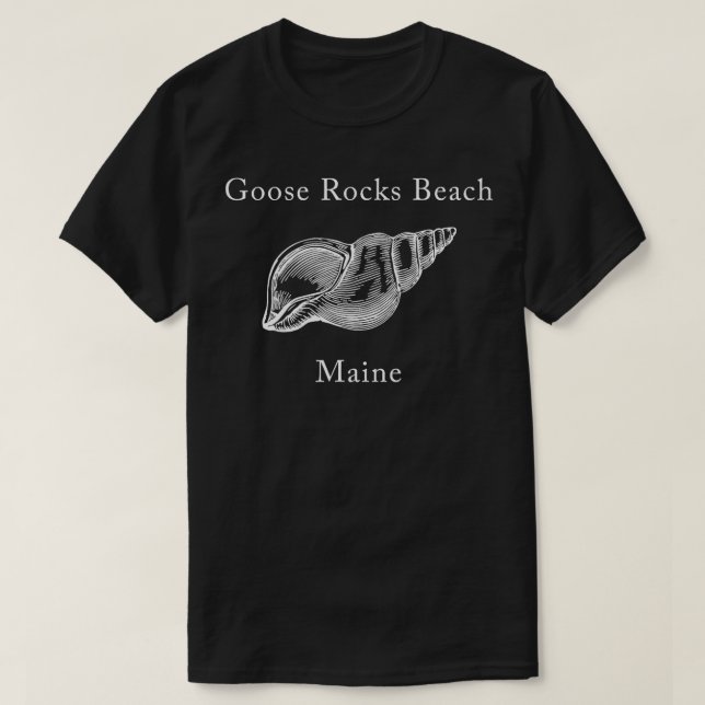 Camiseta Goose Rocks Beach Maine Shell (Diseño del anverso)