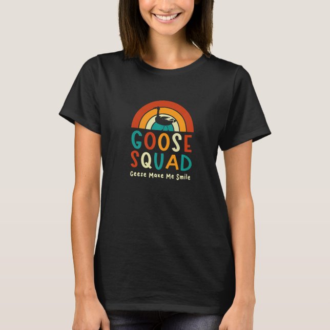 Camiseta Goose Squad Cute Bird Funny Geese Nature Premium (Anverso)