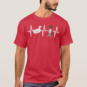 Camiseta Goose Toy De Terrier Heartbeat Dog Lover