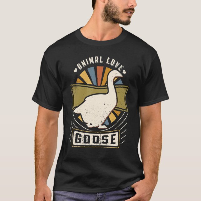 Camiseta Goose Vintage Classic Retro Animal (Anverso)