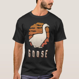 Camiseta Goose Vintage Retro Classic Animal Sunset
