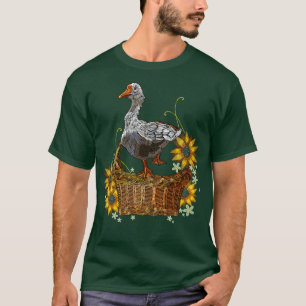 Camiseta Goose Wicker Basket Embroider