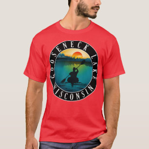 Camiseta Gooseneck Lake Wisconsin Kayaking