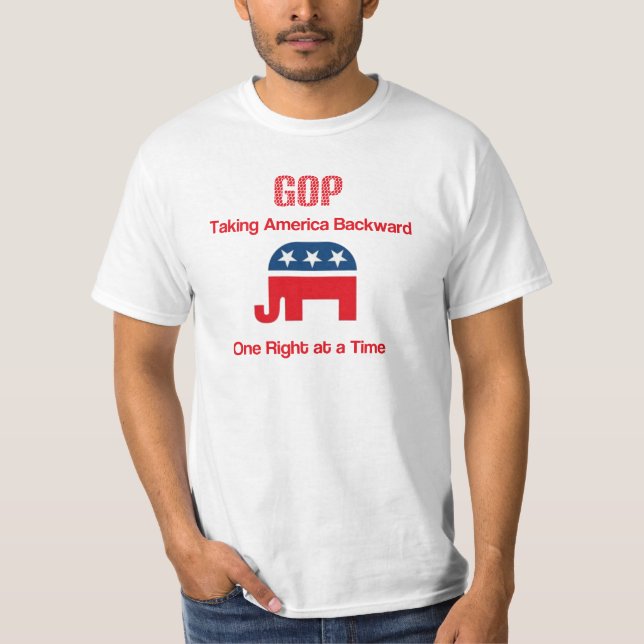 Camiseta GOP: Hacer retroceder a Estados Unidos de la derec (Anverso)